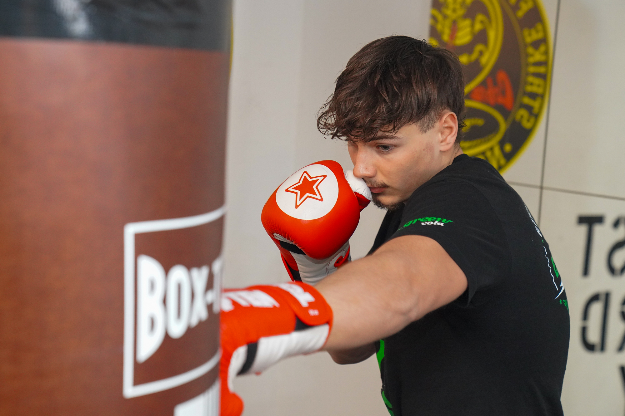 Valentin Reith beim Boxtraining.